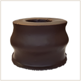 GLUTEN FREE - Fine Baumkuchen - tree cake - individually dipped in 70% dark chocolate - 400g - 14.10 oz ring