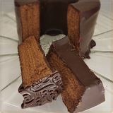 Glutenfreier Schokoladen Baumkuchen - einzeln getaucht in 70% Zartbitter Schokolade - 400g Ring